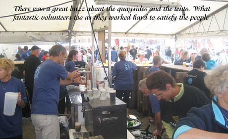 At one of the Guinness tents